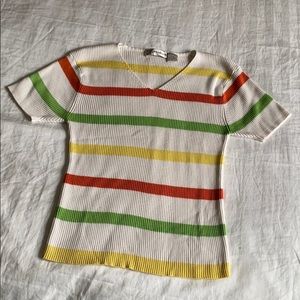 Lightweight ribbed sweater top